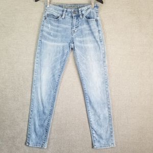 American Eagle Womens Extreme Flex 4 (26x28) Slim Skinny Jeans Blue Denim (755)